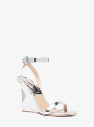Claudia Specchio Keilsandalette aus Leder