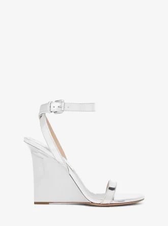 Claudia Specchio Keilsandalette aus Leder