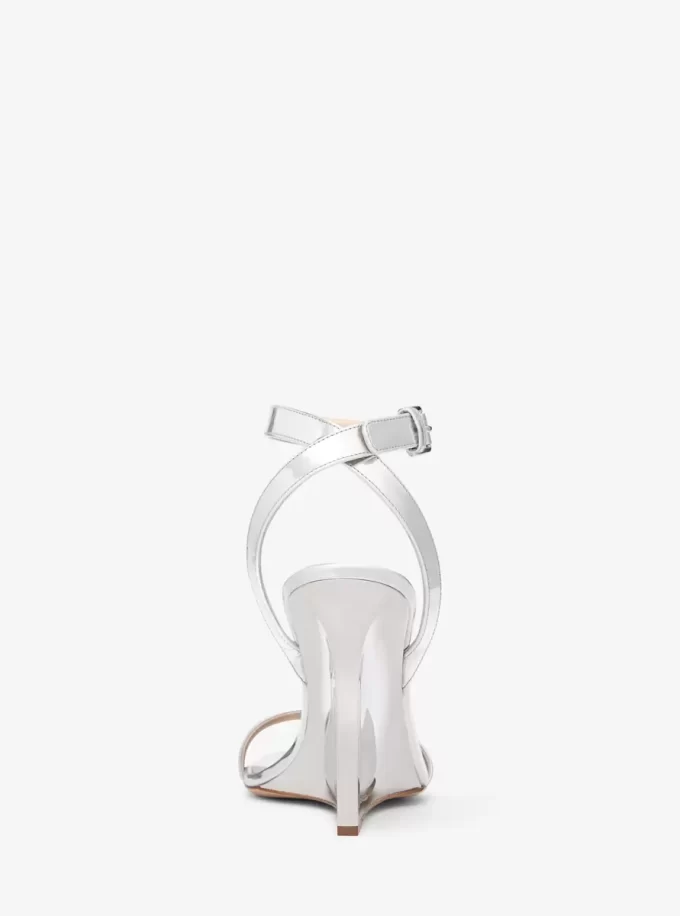 Claudia Specchio Keilsandalette aus Leder Claudia Specchio Keilsandalette aus Leder
