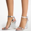 Claudia Specchio Keilsandalette aus Leder Claudia Specchio Keilsandalette aus Leder
