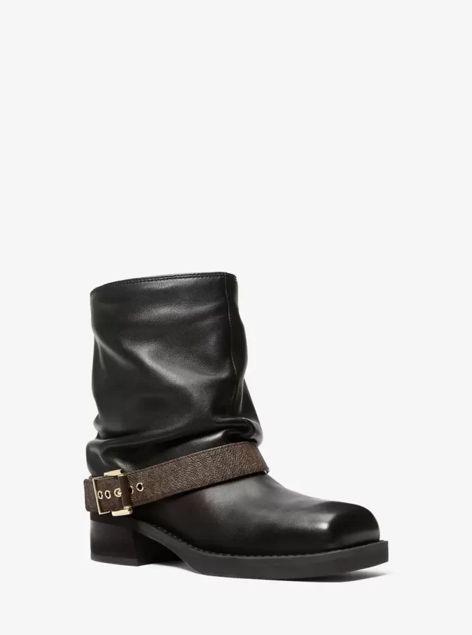 Colby Leder- und Signature-Logo-Ankle-Boot Colby Leder- und Signature-Logo-Ankle-Boot