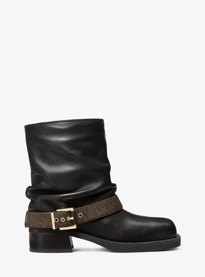 Colby Leder- und Signature-Logo-Ankle-Boot Colby Leder- und Signature-Logo-Ankle-Boot