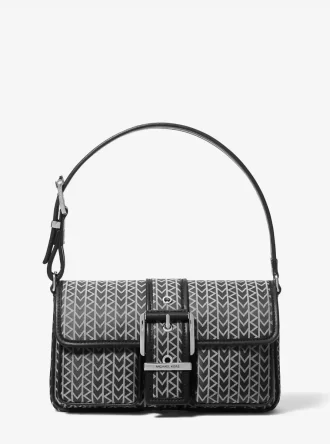 Colby Medium MK2000 Logo Jacquard Schultertasche