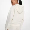Cropped Hoodie aus Baumwollmischgewebe mit charakteristischem Logo