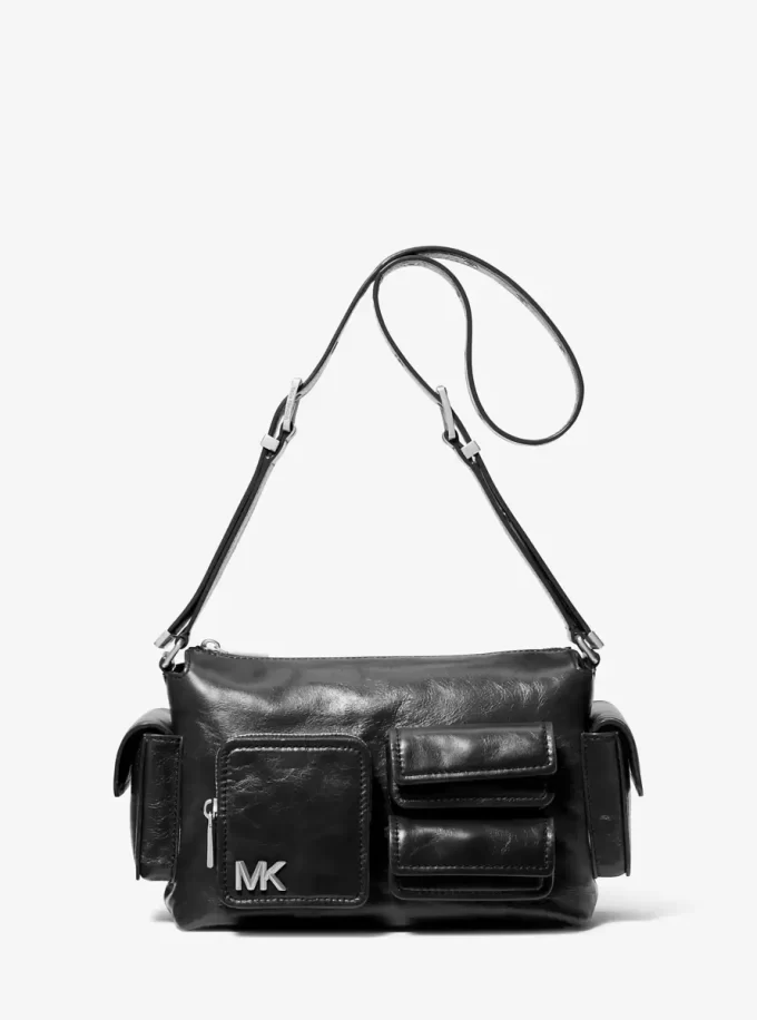 Dakota Schultertasche aus Leder, mittelgroß