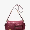 Dakota Schultertasche aus Leder, mittelgroß