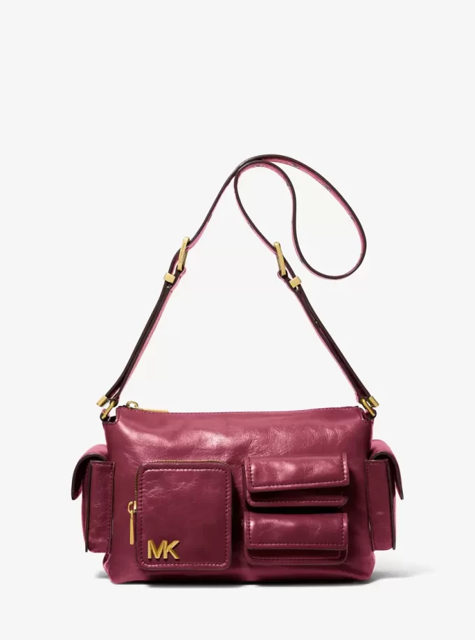 Dakota Schultertasche aus Leder, mittelgroß