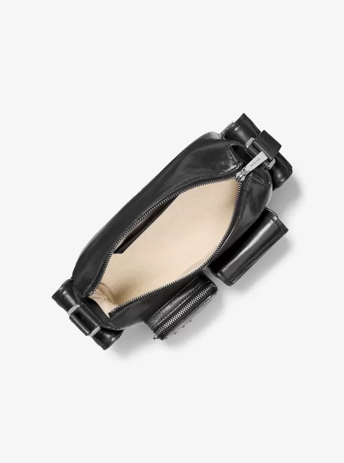 Dakota Schultertasche aus Leder, mittelgroß