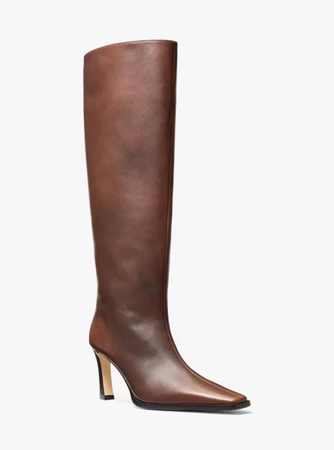 Darrah Stiefel aus poliertem Leder
