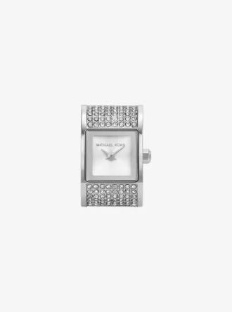 Darrington Pavé Silberfarbene Ringuhr