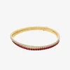 Doppelt gewickeltes Stretch-Tennisarmband mit Zirkonia