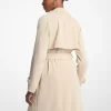 Drapierter gewebter Trenchcoat