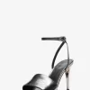 Elyse Sandale aus geknacktem Metallic-Leder Elyse Sandale aus geknacktem Metallic-Leder