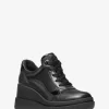Emmy Keilschuh aus Leder und Mesh Emmy Keilschuh aus Leder und Mesh