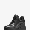 Emmy Keilschuh aus Leder und Mesh Emmy Keilschuh aus Leder und Mesh