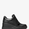 Emmy Keilschuh aus Leder und Mesh Emmy Keilschuh aus Leder und Mesh