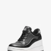 Emmy Signature Logo und Leder-Keilsohlen-Sneaker