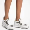 Emmy Signature Logo und Leder-Keilsohlen-Sneaker