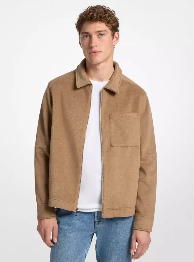 Flanelljacke aus Doppelstrick Flanelljacke aus Doppelstrick