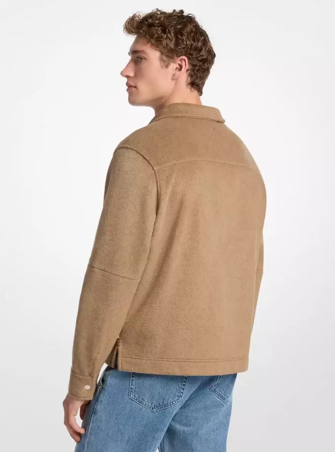 Flanelljacke aus Doppelstrick Flanelljacke aus Doppelstrick