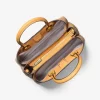 Flora Medium Signature Logo und Ledertasche Flora Medium Signature Logo und Ledertasche