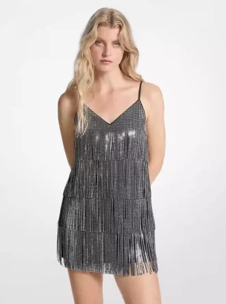 Fransenkleid mit Nieten