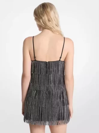 Fransenkleid mit Nieten