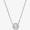 Fulton Halskette mit Logo-Anhänger aus edelmetallplattiertem Sterlingsilber mit Pavé-Fassung Fulton Halskette mit Logo-Anhänger aus edelmetallplattiertem Sterlingsilber mit Pavé-Fassung