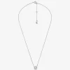 Fulton Halskette mit Logo-Anhänger aus edelmetallplattiertem Sterlingsilber mit Pavé-Fassung Fulton Halskette mit Logo-Anhänger aus edelmetallplattiertem Sterlingsilber mit Pavé-Fassung