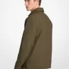 Gefütterte Hemdjacke aus Stretch-Baumwolle