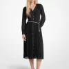 Georgette-Hemdkleid mit Gürtel und Falten