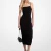 Gerafftes Stretch-Matt-Jersey-Kleid