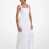 Gerafftes Stufen-Maxikleid Gerafftes Stufen-Maxikleid