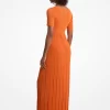 Geripptes Stretch-Strick-Midikleid Geripptes Stretch-Strick-Midikleid