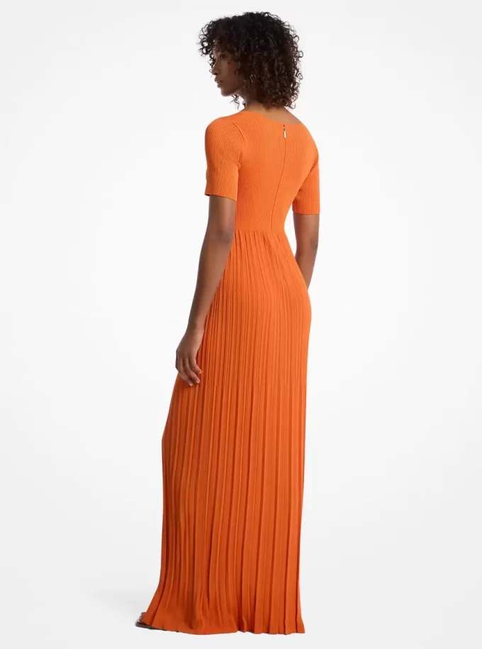 Geripptes Stretch-Strick-Midikleid Geripptes Stretch-Strick-Midikleid