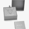Geschenkset aus edelmetallplattiertem Sterlingsilber mit Pavé-Herz-Halskette und Ohrringen