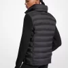 Gesteppte Jacke aus Nylon und Strick Gesteppte Jacke aus Nylon und Strick