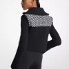 Gesteppte Strickjacke mit Grafiklogo
