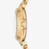 Goldfarbene Mini-Maren-Pavé-Armbanduhr Goldfarbene Mini-Maren-Pavé-Armbanduhr