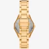 Goldfarbene Mini-Raquel-Pavé-Armbanduhr