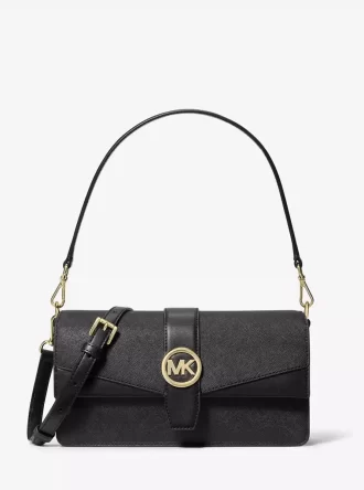 Greenwich Medium Schultertasche aus Saffiano-Leder
