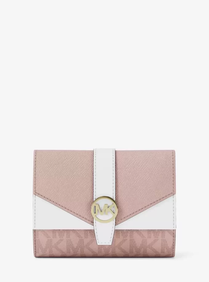 Greenwich Medium Signature Logo Trifold Wallet
