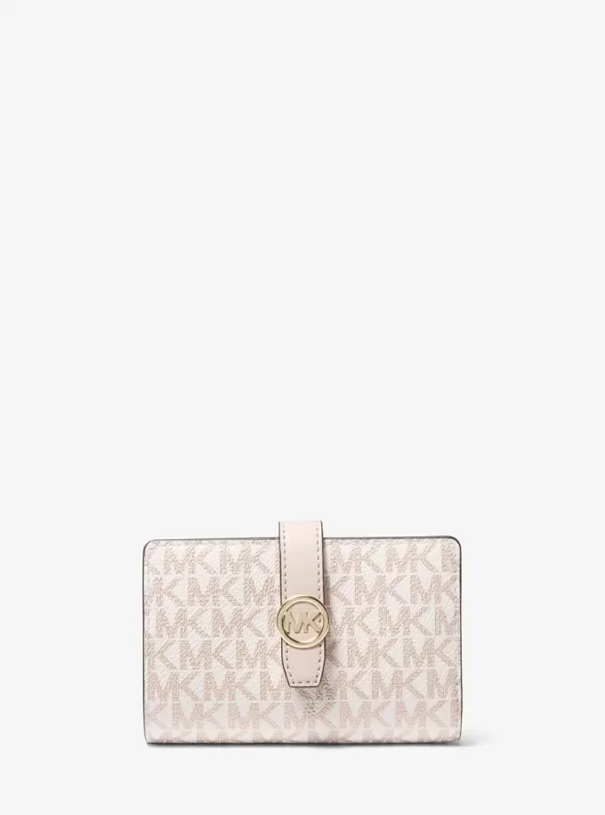 Greenwich Medium Signature Logo Zip-Around Wallet Greenwich Medium Signature Logo Zip-Around Wallet