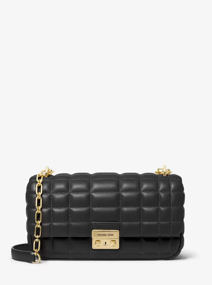 Große gesteppte Leder-Schultertasche Tribeca Große gesteppte Leder-Schultertasche Tribeca