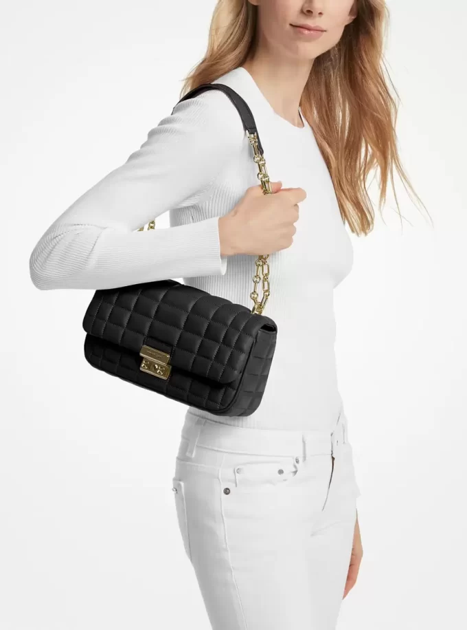 Große gesteppte Leder-Schultertasche Tribeca Große gesteppte Leder-Schultertasche Tribeca
