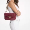 Große handgeflochtene Schultertasche Tribeca