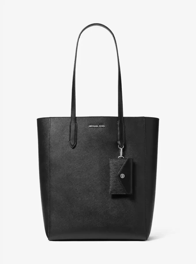 Große Vincent-Tragetasche aus Saffiano-Leder mit Kartenetui