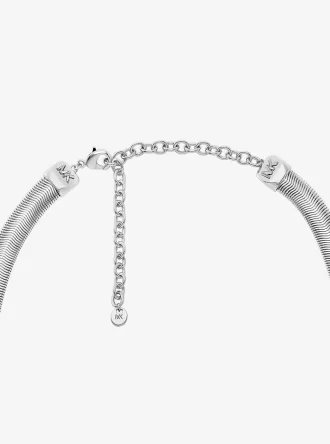 Halskette aus edelmetallplattiertem Messing in Schlangenform