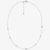 Halskette aus edelmetallplattiertem Sterlingsilber mit Zirkonia Halskette aus edelmetallplattiertem Sterlingsilber mit Zirkonia