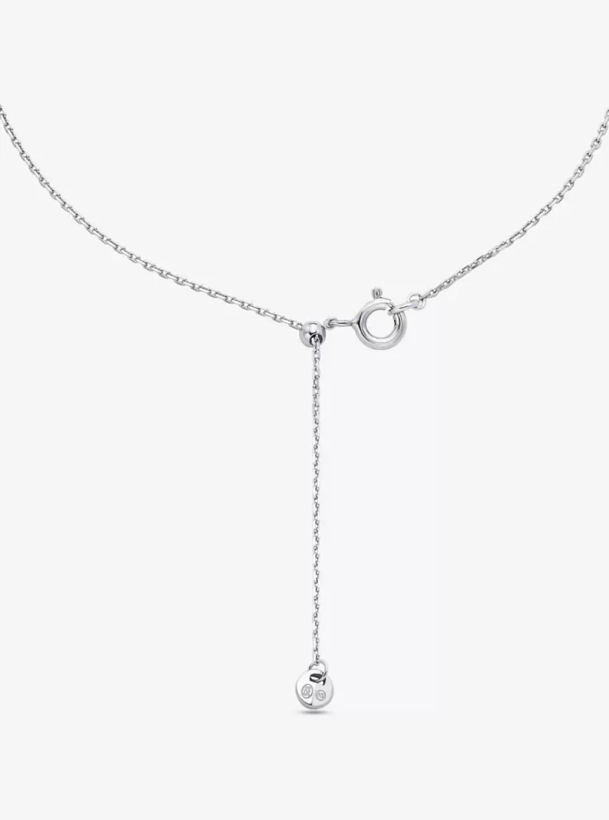 Halskette aus edelmetallplattiertem Sterlingsilber mit Zirkonia Halskette aus edelmetallplattiertem Sterlingsilber mit Zirkonia